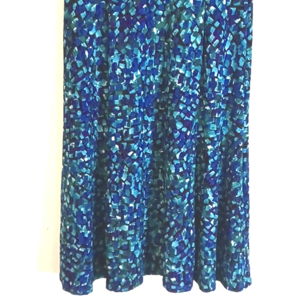 Chaps "Turquoise" Random Pattern Dress in Size Small (NWT) - Picture 2 of 6